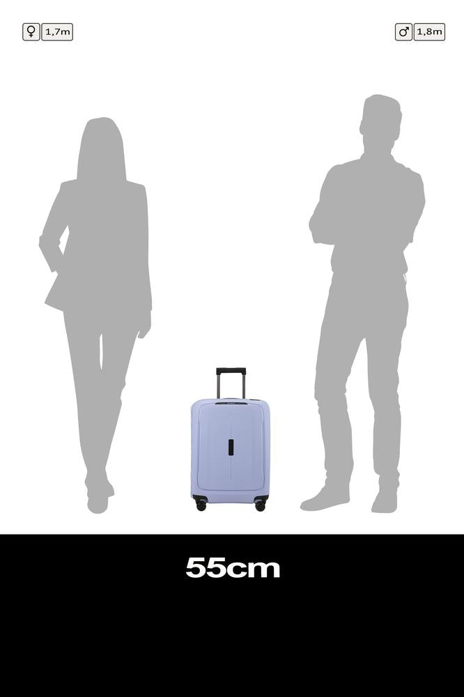 Samsonite ESSENS™ hard Kabin koffert 55 cm 4 hjul Lavendel-Harde kofferter-BagBrokers