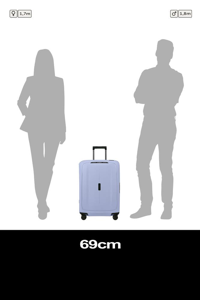 Samsonite ESSENS™ hard medium koffert 69 cm 4 hjul Lavendel-Harde kofferter-BagBrokers