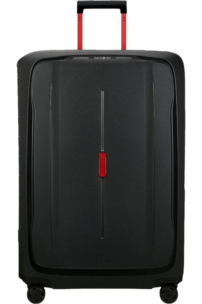 Samsonite ESSENS™ ekstra stor koffert 81 cm 4 hjul Charcoal/Red-Harde kofferter-BagBrokers