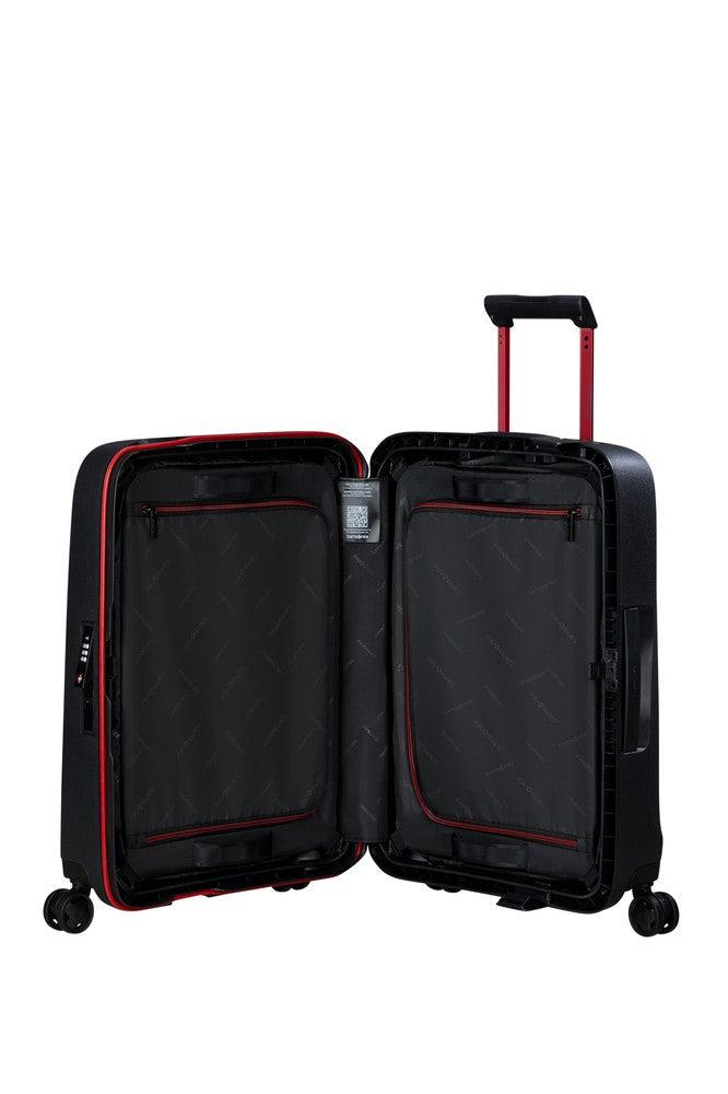 Samsonite ESSENS™ hard Kabin koffert 55 cm 4 hjul Charcoal/Red-Harde kofferter-BagBrokers