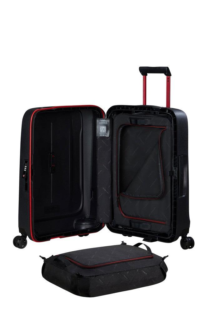 Samsonite ESSENS™ hard Kabin koffert 55 cm 4 hjul Charcoal/Red-Harde kofferter-BagBrokers