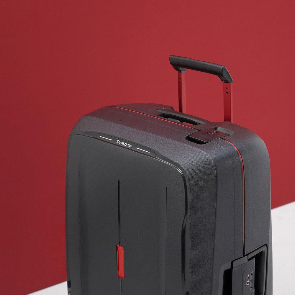 Samsonite ESSENS™ hard medium koffert 69 cm 4 hjul Charcoal/Red-Harde kofferter-BagBrokers