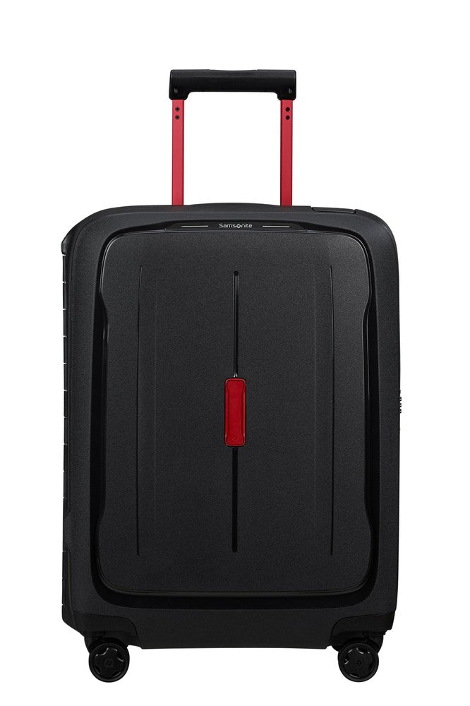 Samsonite ESSENS™ hard Kabin koffert 55 cm 4 hjul Charcoal/Red-Harde kofferter-BagBrokers