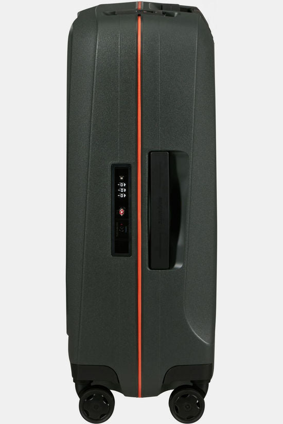 Samsonite ESSENS™ hard Kabin koffert 55 cm 4 hjul LTD Green/Orange-Harde kofferter-BagBrokers