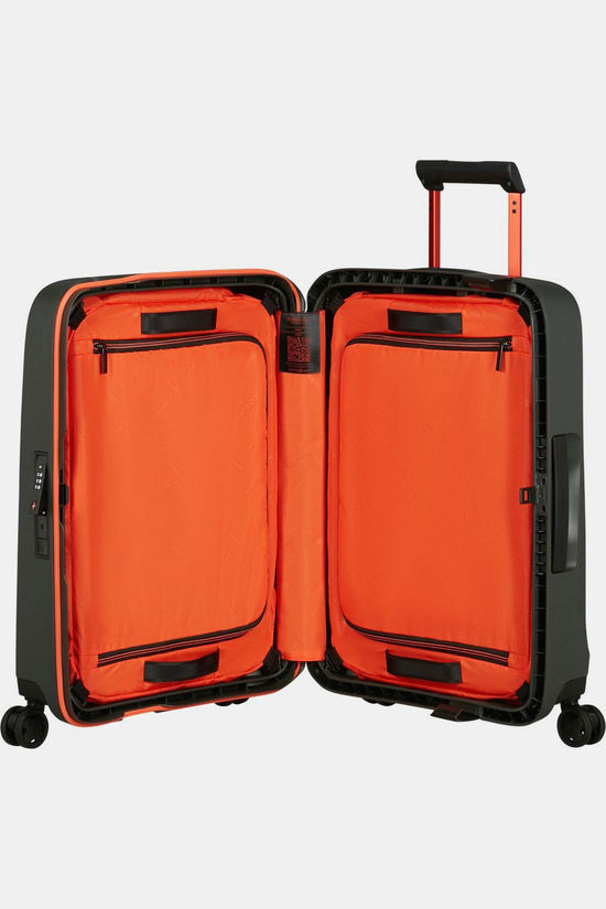Samsonite ESSENS™ hard Kabin koffert 55 cm 4 hjul LTD Green/Orange-Harde kofferter-BagBrokers