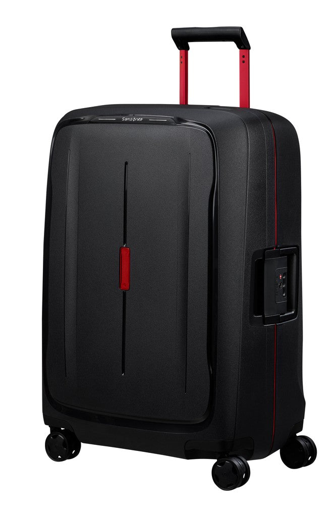 Samsonite ESSENS™ hard medium koffert 69 cm 4 hjul Charcoal/Red-Harde kofferter-BagBrokers