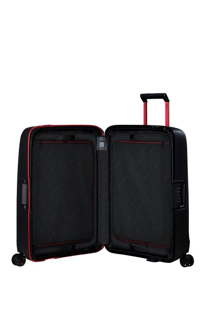 Samsonite ESSENS™ hard medium koffert 69 cm 4 hjul Charcoal/Red-Harde kofferter-BagBrokers