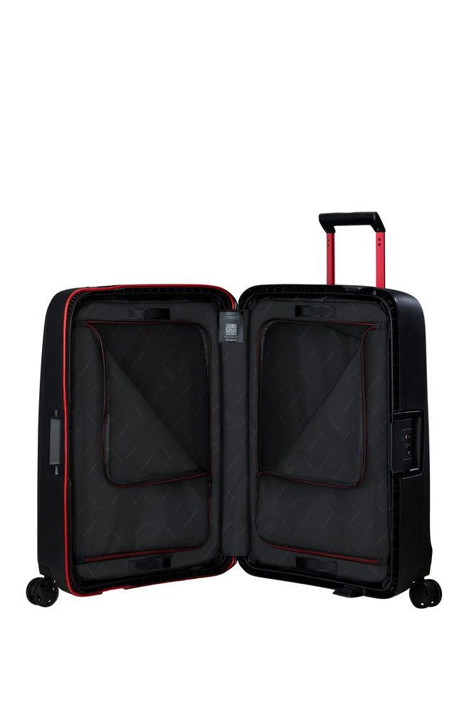 Samsonite ESSENS™ hard medium koffert 69 cm 4 hjul Charcoal/Red-Harde kofferter-BagBrokers