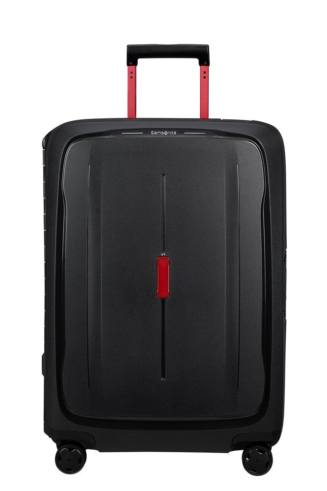 Samsonite ESSENS™ hard medium koffert 69 cm 4 hjul Charcoal/Red-Harde kofferter-BagBrokers