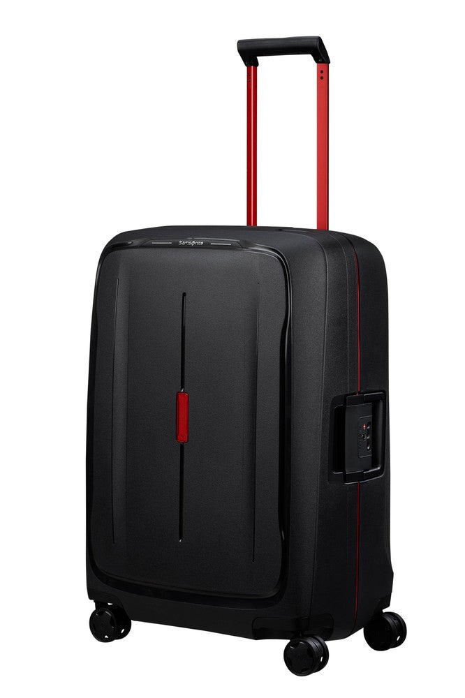 Samsonite ESSENS™ hard medium koffert 69 cm 4 hjul Charcoal/Red-Harde kofferter-BagBrokers