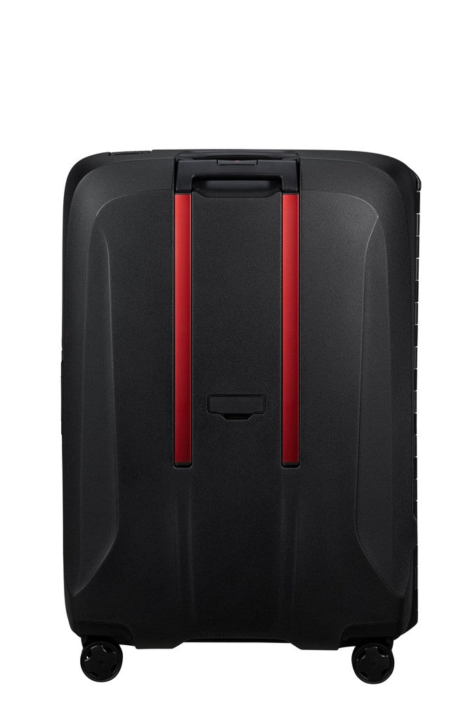 Samsonite ESSENS™ hard stor koffert 75 cm 4 hjul Charcoal/Red-Harde kofferter-BagBrokers