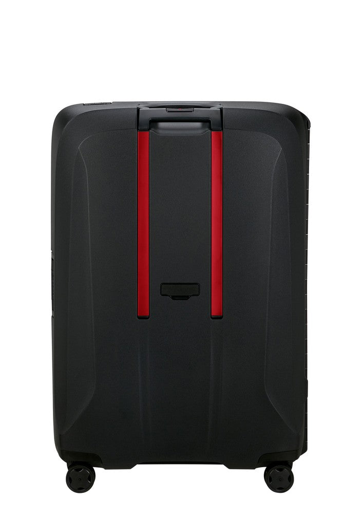 Samsonite ESSENS™ hard stor koffert 75 cm 4 hjul Charcoal/Red-Harde kofferter-BagBrokers