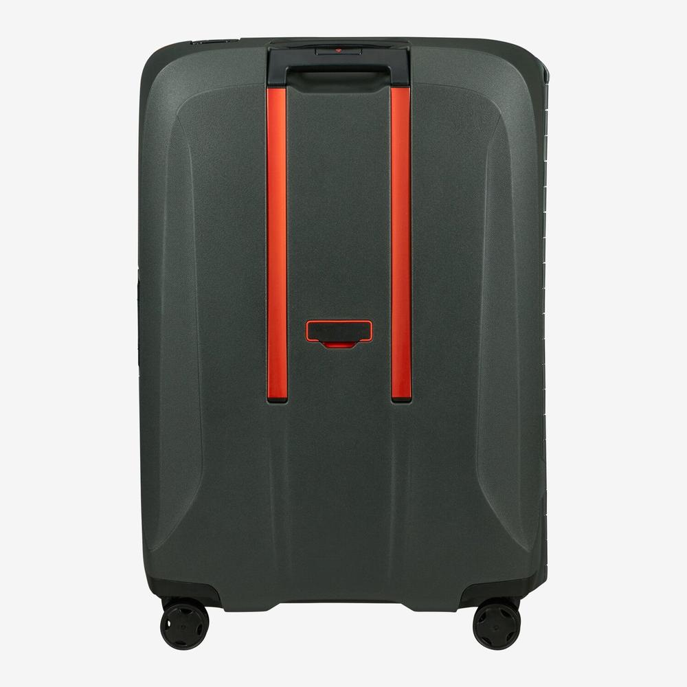 Samsonite ESSENS™ hard stor koffert 75 cm 4 hjul LTD Green/Orange-Harde kofferter-BagBrokers