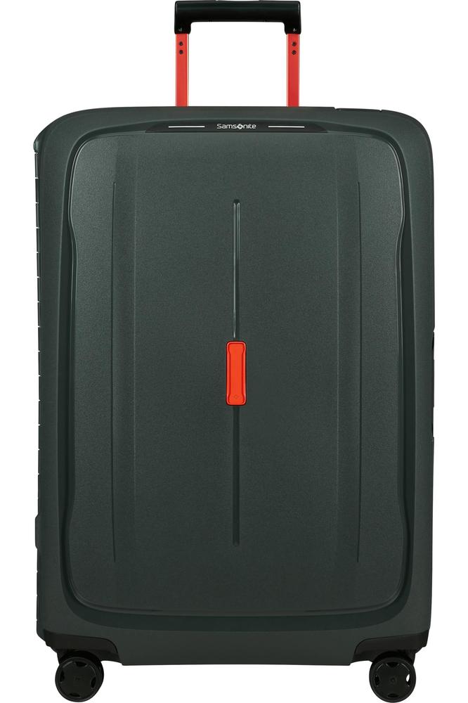 Samsonite ESSENS™ hard stor koffert 75 cm 4 hjul LTD Green/Orange-Harde kofferter-BagBrokers