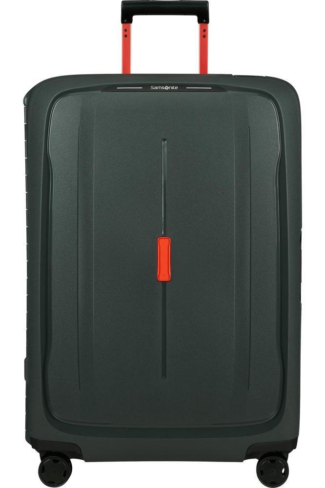Samsonite ESSENS™ hard stor koffert 75 cm 4 hjul LTD Green/Orange-Harde kofferter-BagBrokers