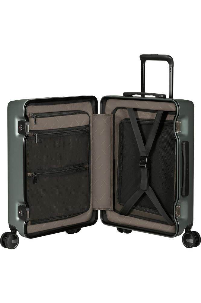 Samsonite FOCUS Kabinkoffert med 4 hjul 55 cm Matt Sage Khaki-Harde kofferter-BagBrokers