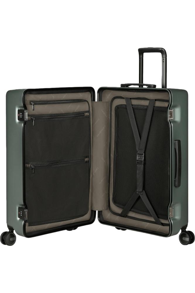 Samsonite FOCUS Koffert med 4 hjul 69cm Matt Sage Khaki-Harde kofferter-BagBrokers