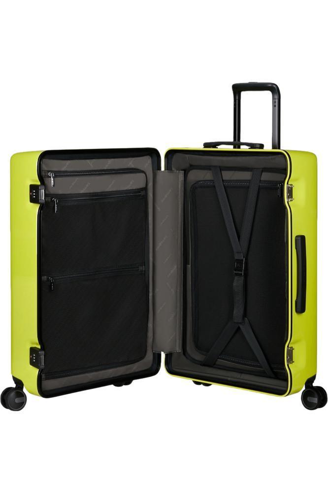 Samsonite FOCUS Koffert med 4 hjul 69cm Metallic Lime-Harde kofferter-BagBrokers