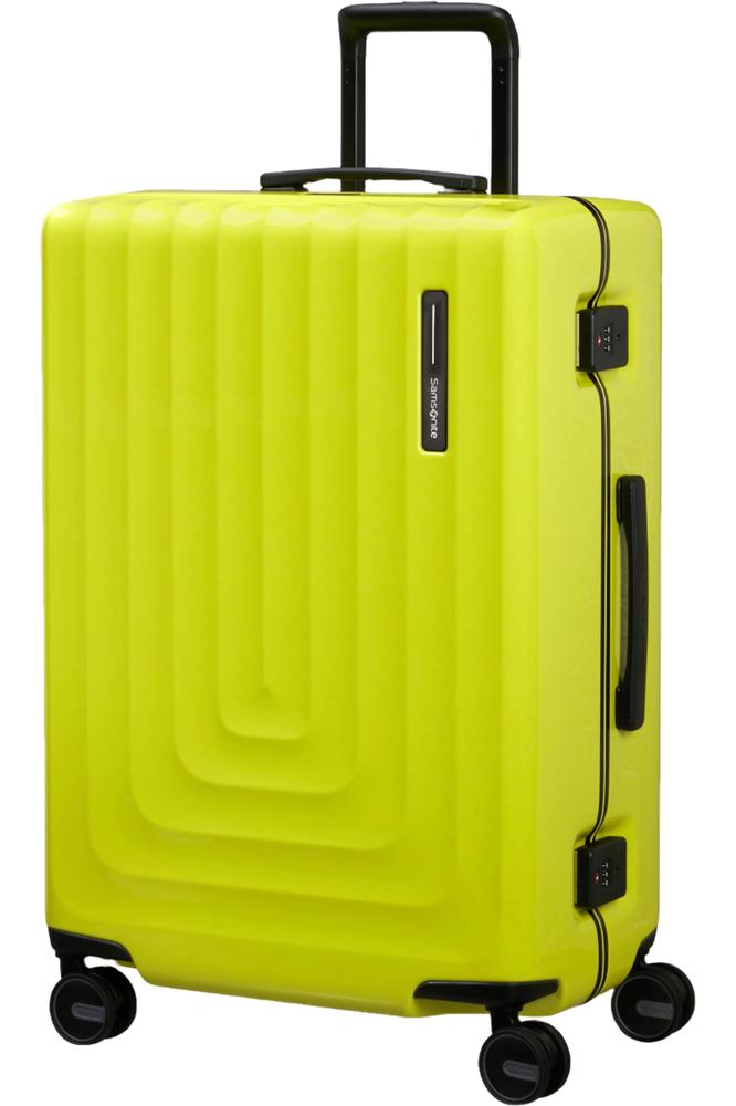 Samsonite FOCUS Koffert med 4 hjul 69cm Metallic Lime-Harde kofferter-BagBrokers