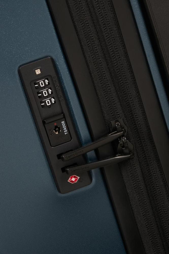 Samsonite FYRM Koffertsett i 3 deler Steel Blue-Harde kofferter-BagBrokers