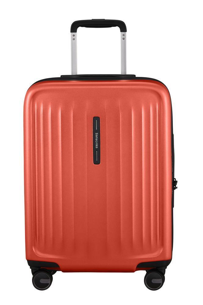 Samsonite FYRM utvidbar Kabin koffert 55 cm Burnt Orange-Harde kofferter-BagBrokers