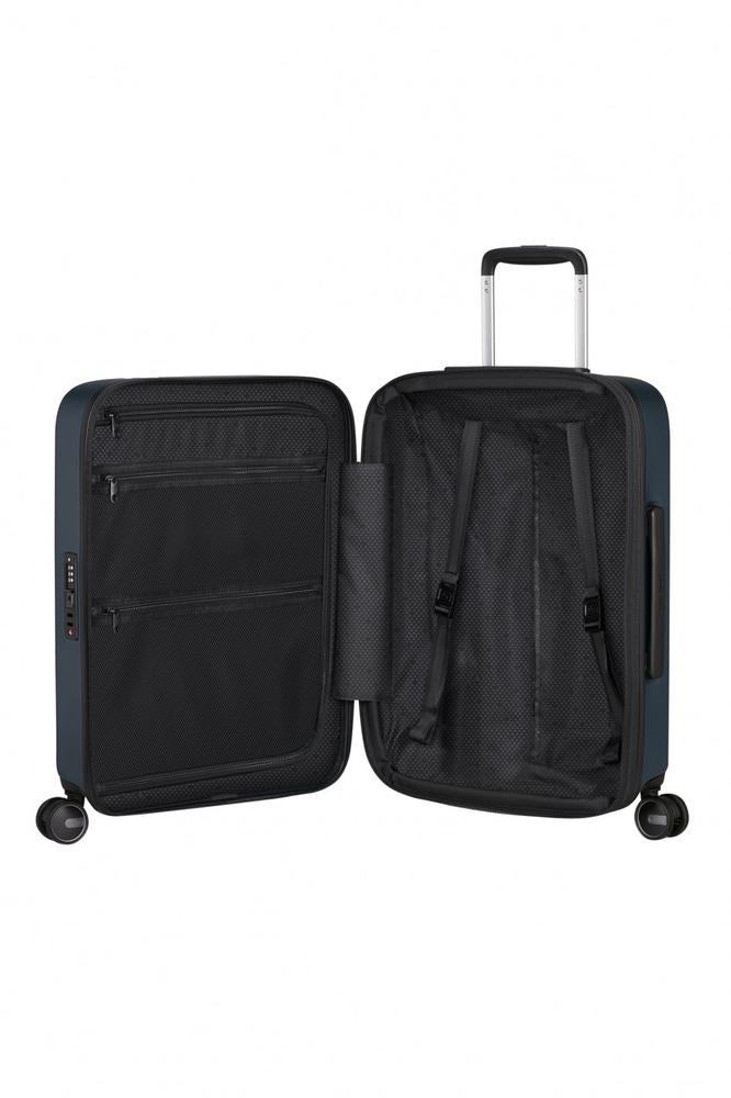 Samsonite FYRM utvidbar Kabin koffert 55 cm Steel Blue-Harde kofferter-BagBrokers
