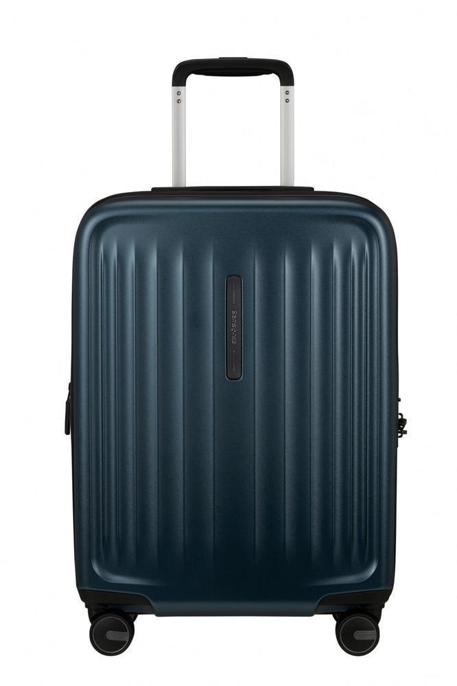 Samsonite FYRM utvidbar Kabin koffert 55 cm Steel Blue-Harde kofferter-BagBrokers