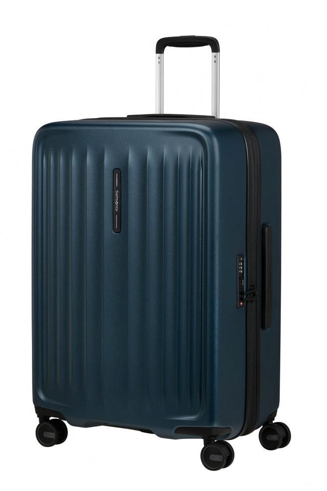 Samsonite FYRM utvidbar Medium koffert 67 cm Steel Blue-Harde kofferter-BagBrokers