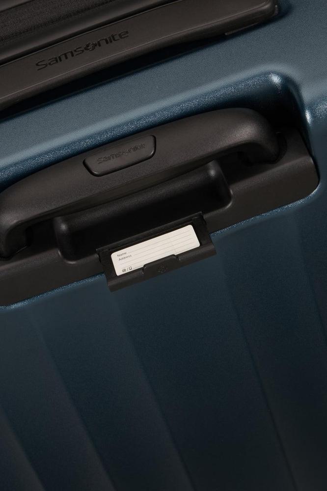 Samsonite FYRM utvidbar Stor koffert 77 cm Steel Blue-Harde kofferter-BagBrokers