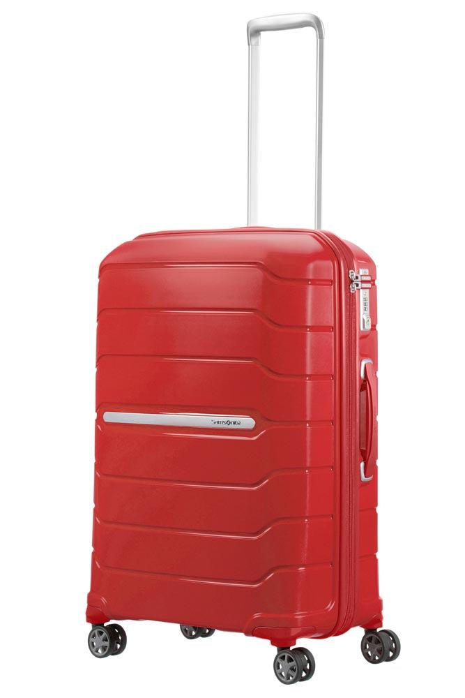 Samsonite Flux ekspanderende medium koffert 68 cm 95 liter Rød-Harde kofferter-BagBrokers