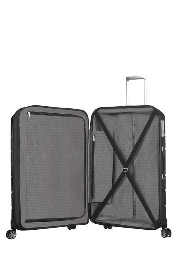 Harde kofferter-Samsonite Flux Ekspanderende Medium koffert 68 cm 95 liter Sort-BagBrokers