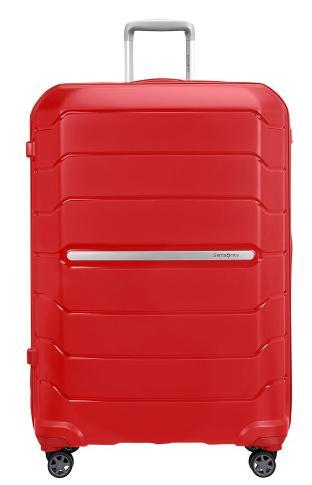 Harde kofferter-Samsonite Flux Ekspanderende Stor koffert 75 cm 121 liter Rød-BagBrokers