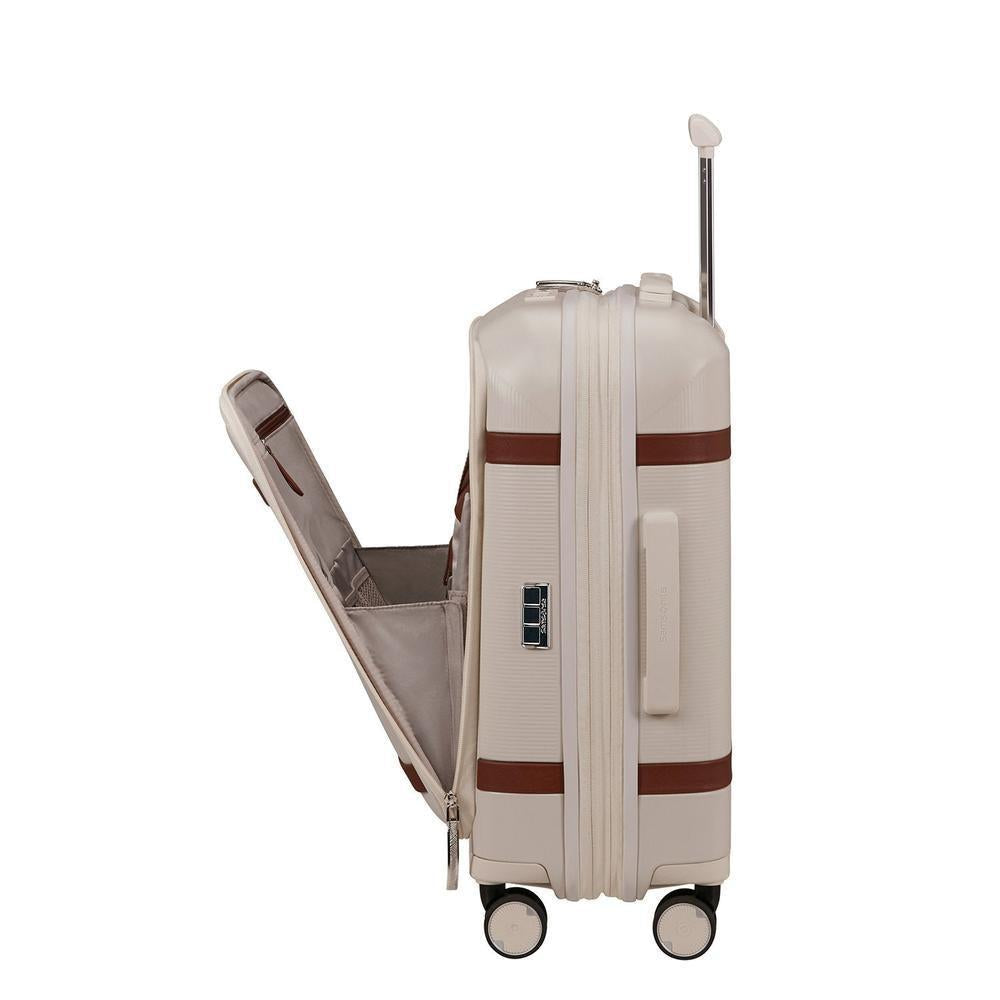 Samsonite IMAGE Utvidbar Pc-kabinkoffert 55 cm med 4 hjul Ivory-Harde kofferter-BagBrokers