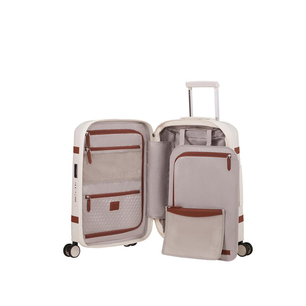 Samsonite IMAGE utvidbar kabinkoffert med 4 hjul 55 cm Ivory-Harde kofferter-BagBrokers