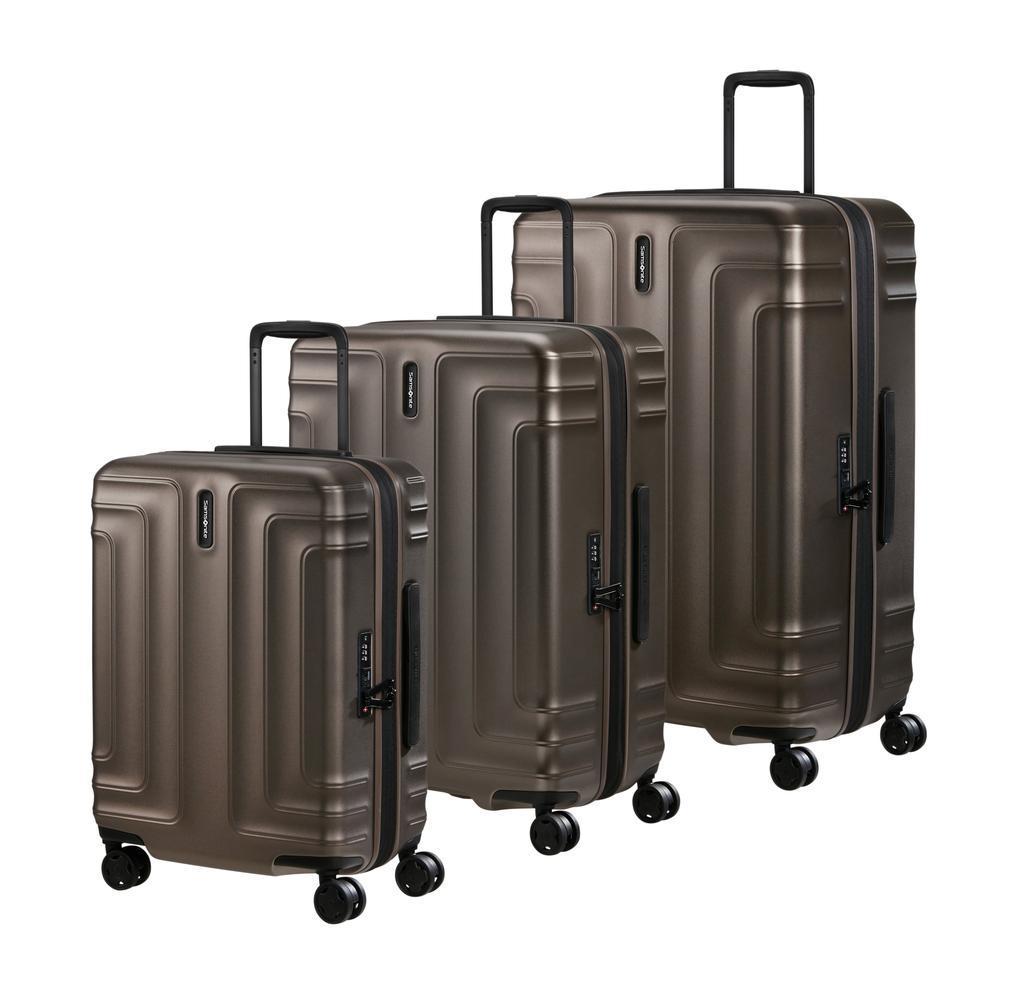 Samsonite Lin'Air koffertsett i 3 deler Matt Bronze-Harde kofferter-BagBrokers