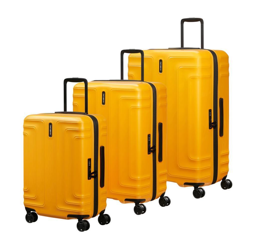 Samsonite Lin'Air koffertsett i 3 deler Metallic Mango-Harde kofferter-BagBrokers