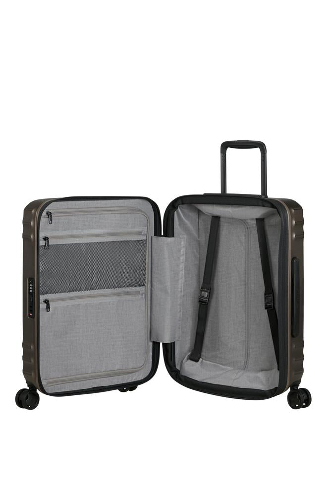 Samsonite Lin'Air utvidbar kabinkoffert 55 cm Matt Bronze-Harde kofferter-BagBrokers