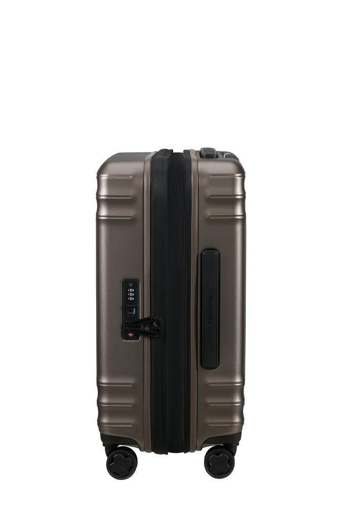 Samsonite Lin'Air utvidbar kabinkoffert 55 cm Matt Bronze-Harde kofferter-BagBrokers