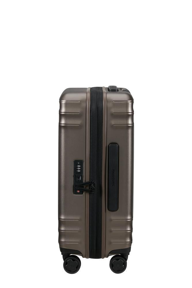 Samsonite Lin'Air utvidbar kabinkoffert 55 cm Matt Bronze-Harde kofferter-BagBrokers