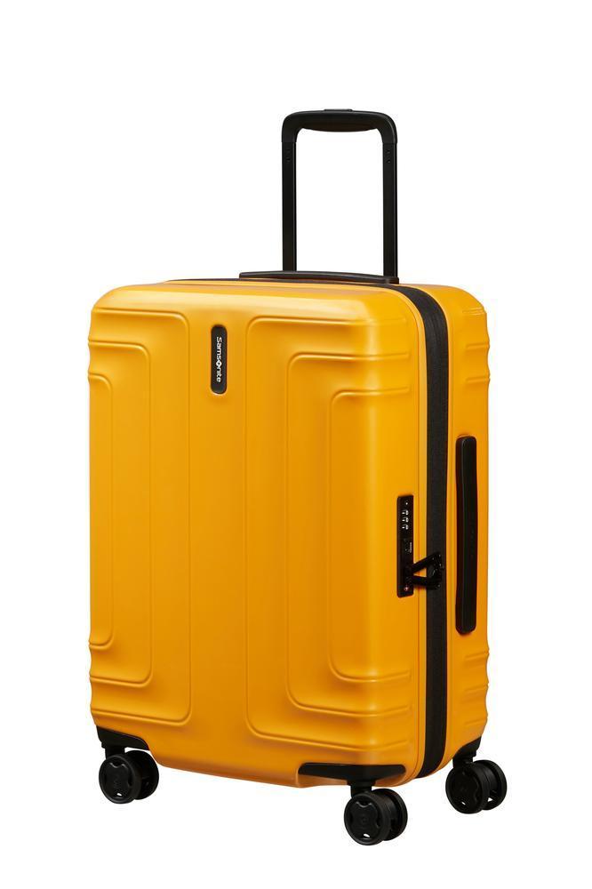Samsonite Lin'Air utvidbar kabinkoffert 55 cm Metallic Mango-Harde kofferter-BagBrokers
