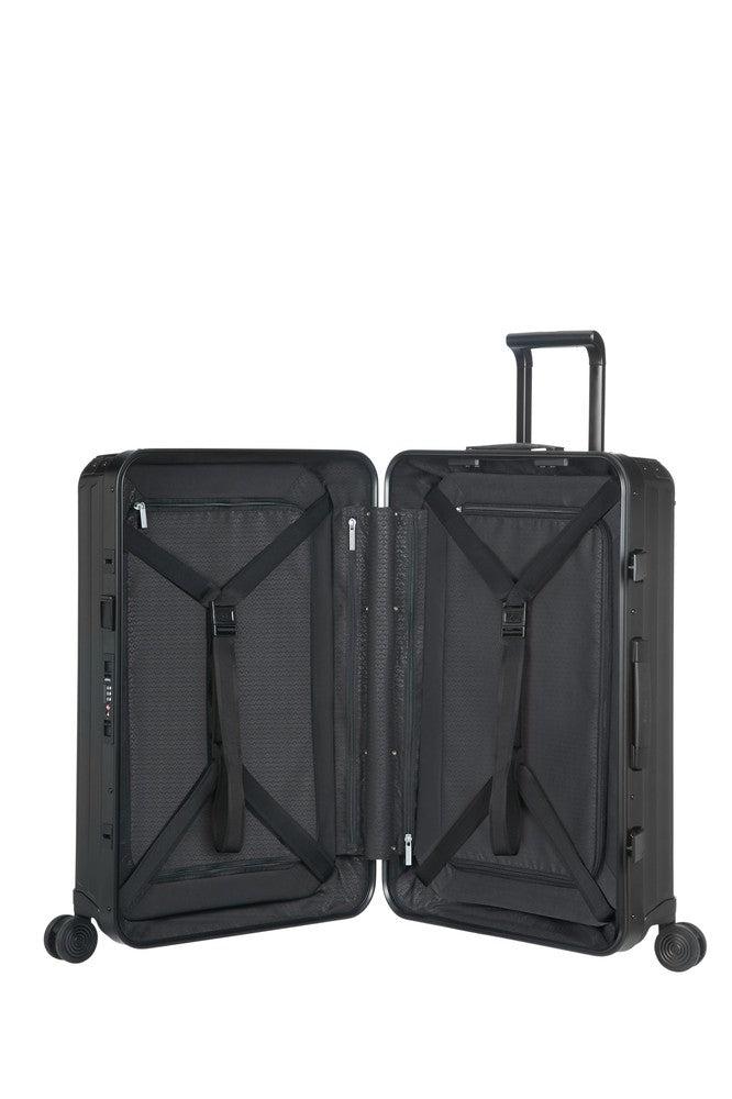 Samsonite Lite-Box ALU Kabin koffert 55 cm Black-Harde kofferter-BagBrokers