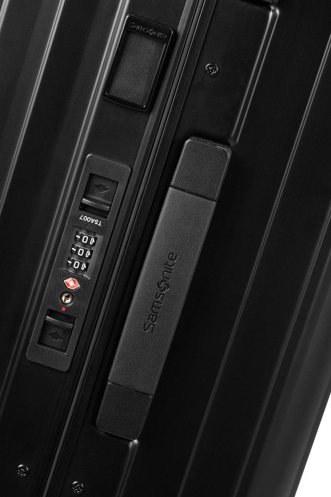 Samsonite Lite-Box ALU Kabin koffert 55 cm Black-Harde kofferter-BagBrokers