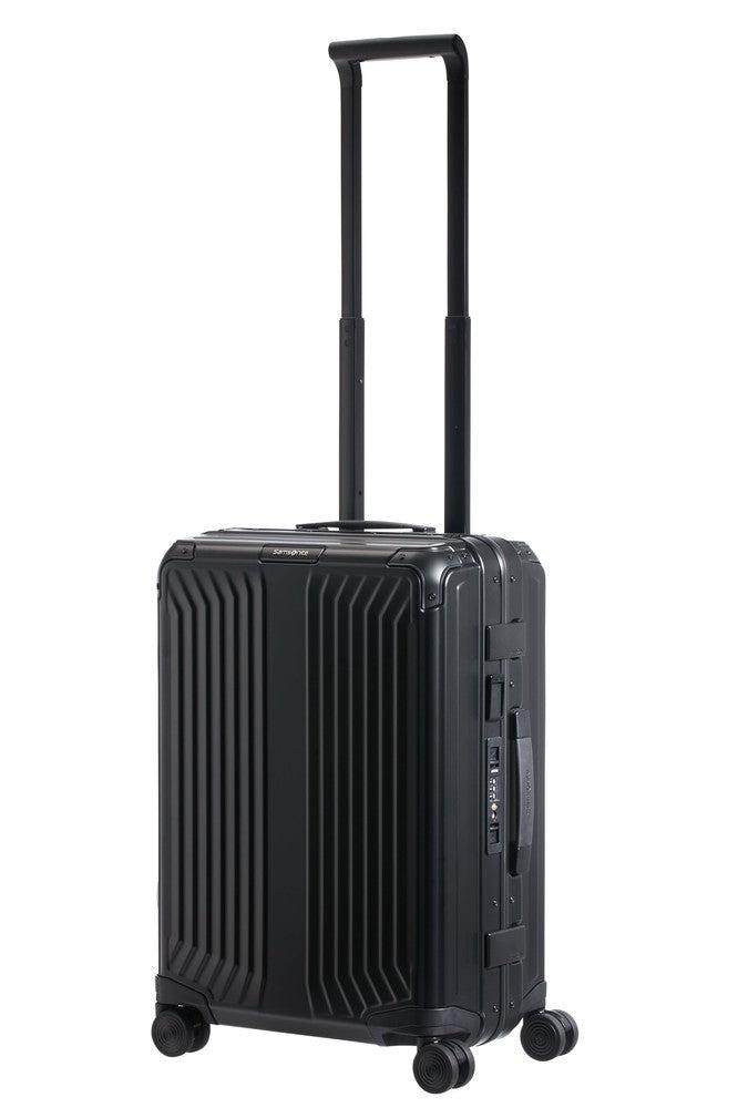 Samsonite Lite-Box ALU Kabin koffert 55 cm Black-Harde kofferter-BagBrokers