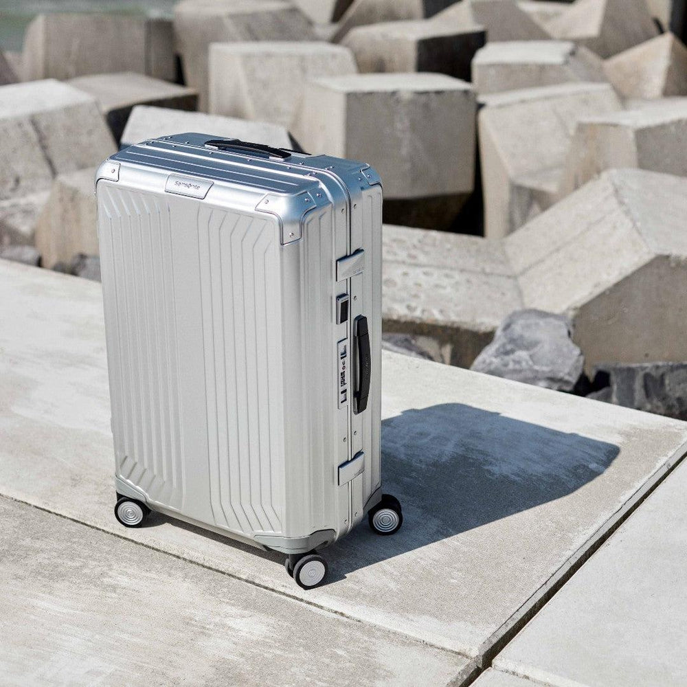 Samsonite Lite-Box ALU stor koffert 76 cm 91 liter Aluminium-Harde kofferter-BagBrokers