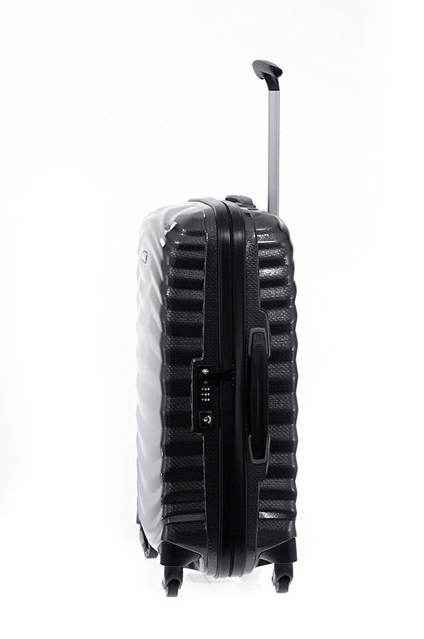Harde kofferter-Samsonite. Lite-Shock, Ultralett hard kabinkoffert 55cm/36L Svart-BagBrokers