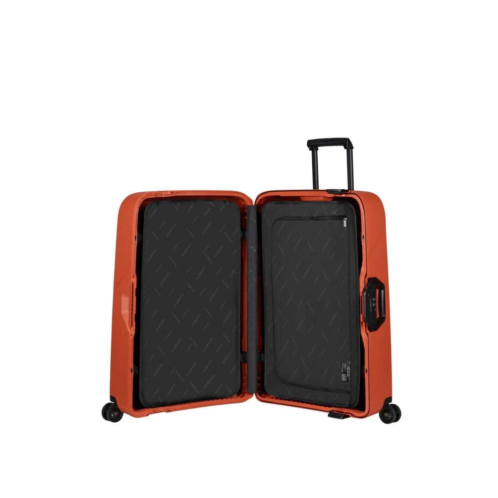 Samsonite Magnum ECO hard stor XL koffert 81cm 4 hjul Oransje-Harde kofferter-BagBrokers
