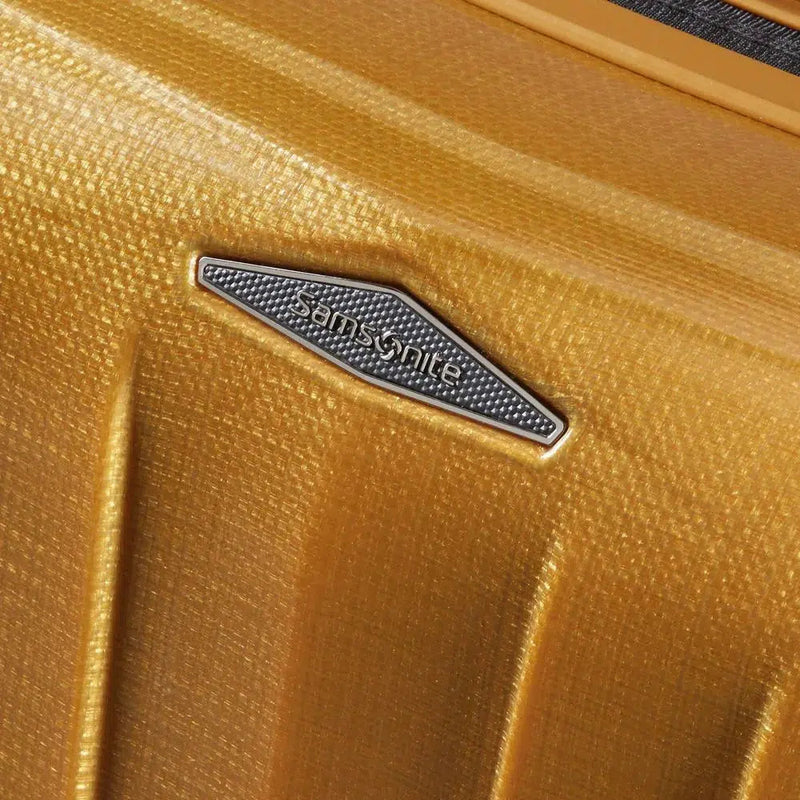 Samsonite Major-Lite Ultralett og utvidbar kabinkoffert 55 cm med 4 hjul Saffron Yellow-Harde kofferter-BagBrokers
