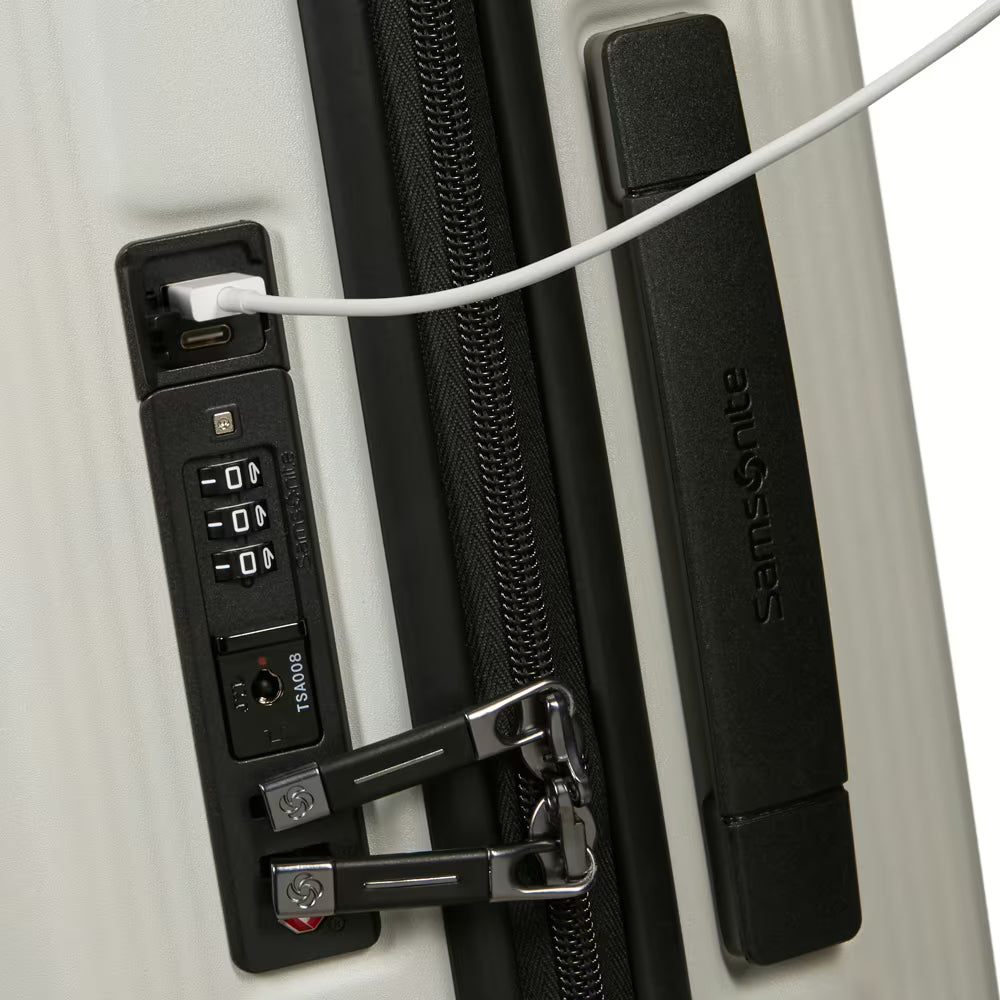Samsonite NUON utvidbar Kabin koffert 55 cm Matt Quartz-Harde kofferter-BagBrokers