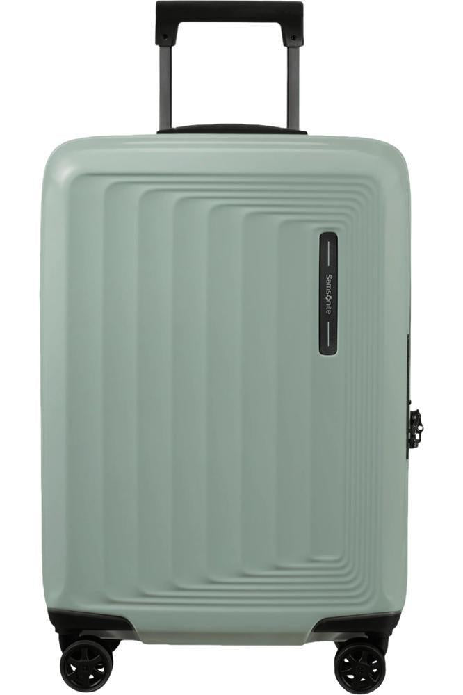 Samsonite NUON utvidbar Kabin koffert 55 cm Metallic Mineral Green-Harde kofferter-BagBrokers