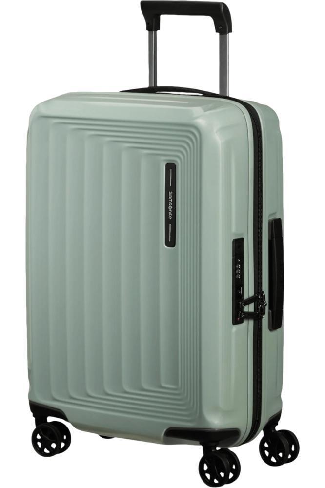 Samsonite NUON utvidbar Kabin koffert 55 cm Metallic Mineral Green-Harde kofferter-BagBrokers